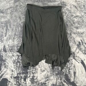 International Newport Group Skirt Womens Medium Black Handkerchief Hem Layered